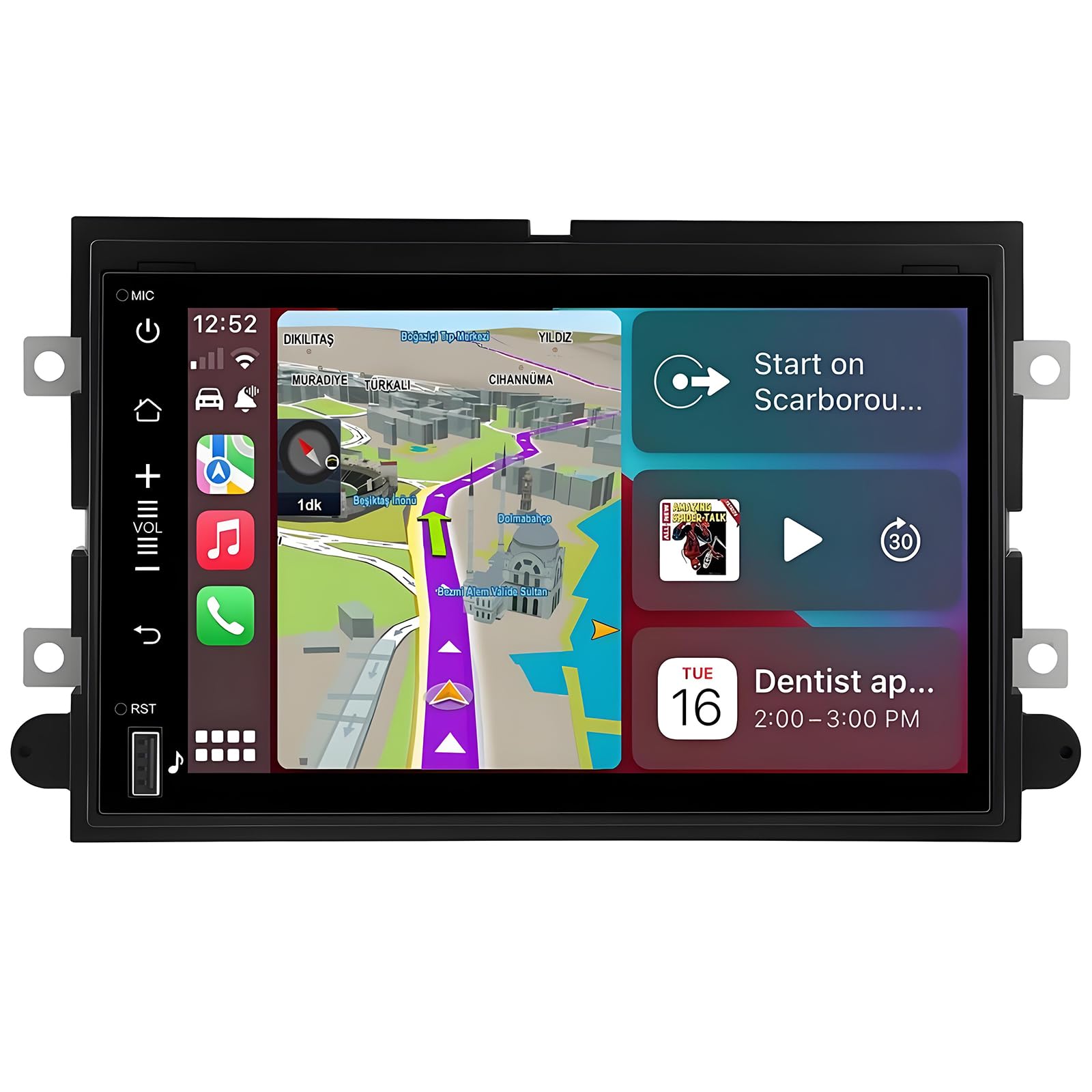 Photo 1 of Car Radio for Ford F150 2004-2008: 4G+32G Android 14 Stereo Replacement with Wireless CarPlay Android Auto - 7 inch Touchscreen Head Unit with GPS Bluetooth WiFi