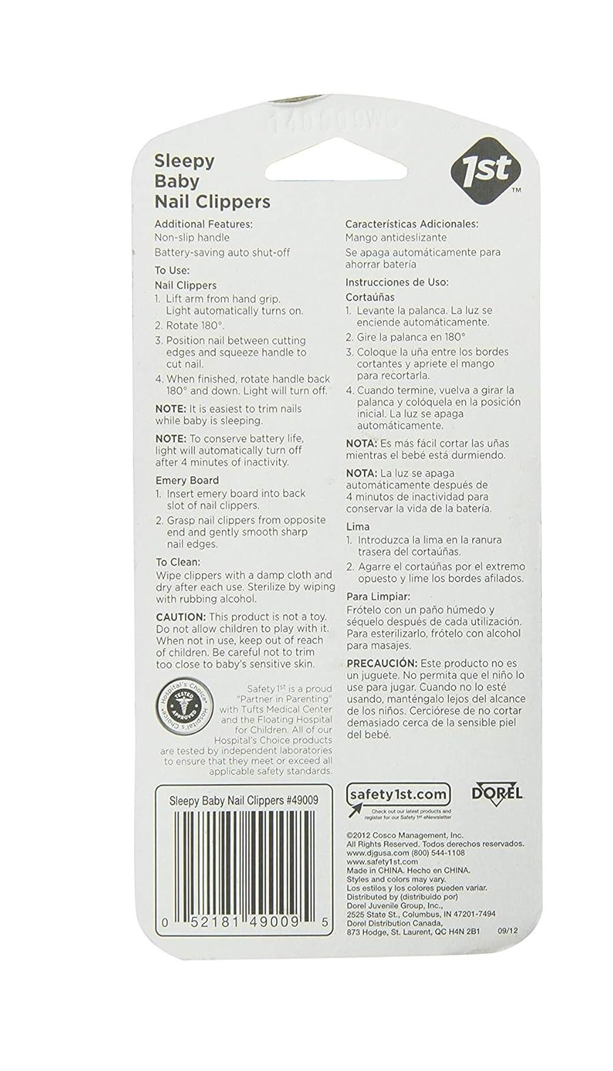 light up baby nail clippers