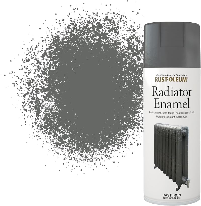 Rust-Oleum 400ml Radiator Enamel Spray Paint Aerosol Cast Iron Interior