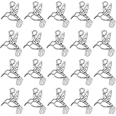 SUNNYCLUE 1 Box 100Pcs Bird Charms Bulk Silver Bird Charms Tibetan Alloy Hollow Hummingbird Retro Mini Cute Animal Charm for Jewelry Making Charms Supplies DIY Necklace Bracelet Earrings Handmade