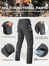 Moosehill Men's Hiking Cargo Pants Lightweight