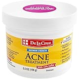 De La Cruz 10% Sulfur Ointment Acne Treatment - Medication to Clear Cystic Acne Pimples and Blackheads on Face and Body - Mad