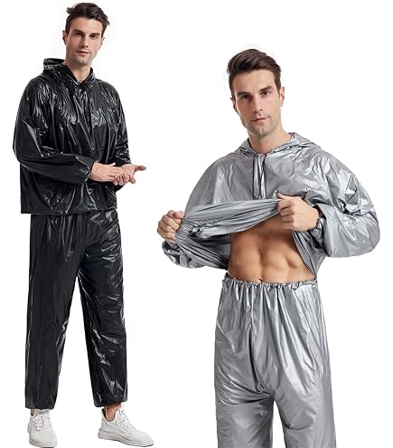 Amazon.com: Linjinx Men's Weight Loss Sweat Suit Anti-Rip Heavy