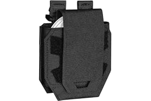 LINXGR Tactical MOLLE Handcuff Pouch Heavy Duty 1000D Nylon Handcuff Holster for Duty Belt Vest Police Guards Security Milita