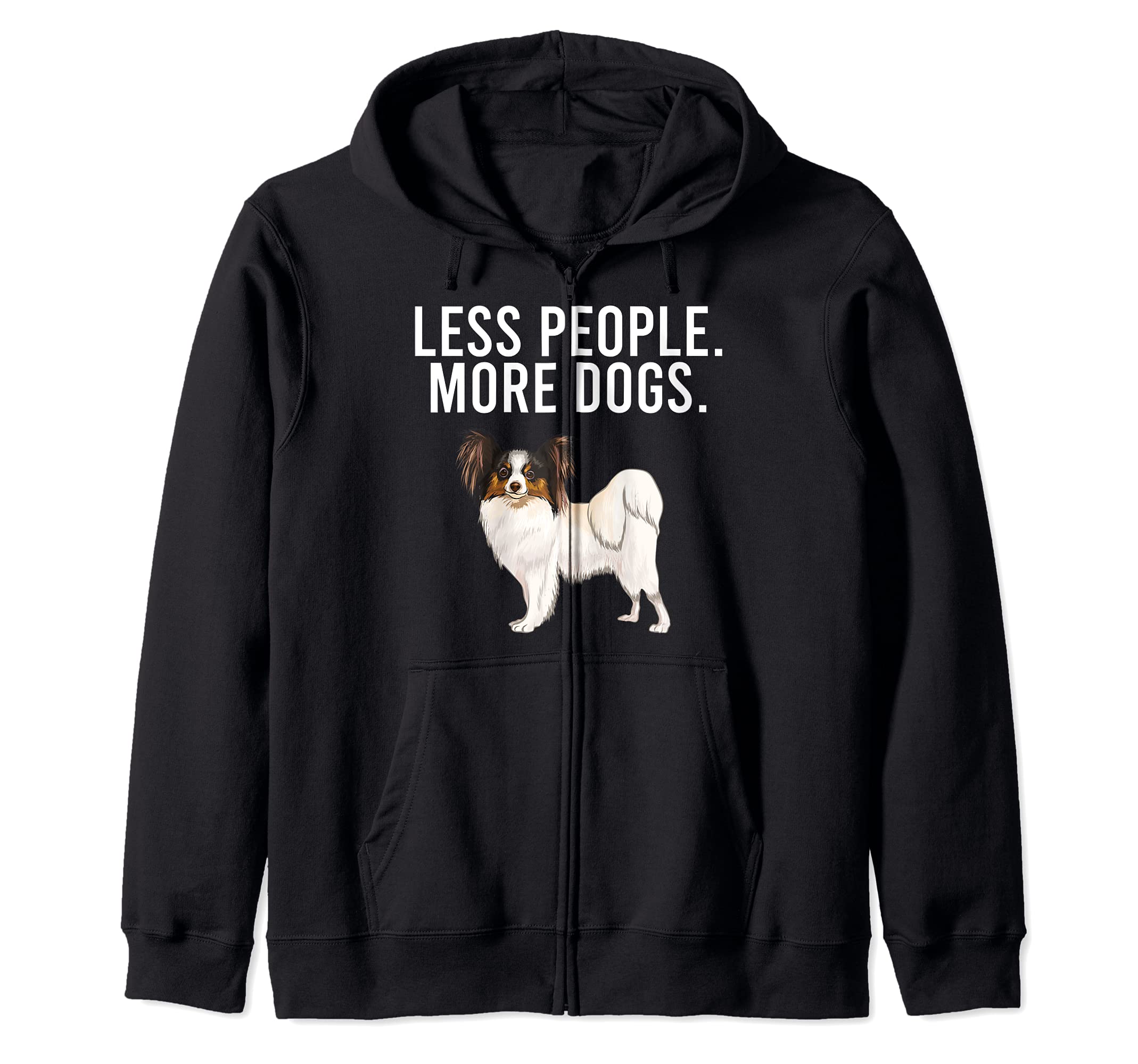 Less People More Dogs Soft Coated Wheaten Terrier Funny Zip Hoodie