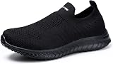 HKR Womens Slip On Trainers Breathable Memory Foam Insole All Black UK 5.5 view 9