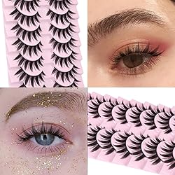 False Eyelashes 10 Pairs Manga Lashes Japanese