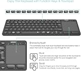 Arteck HB305-4B Universal Backlit Bluetooth Keyboard with Touchpad view 2