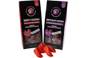 MISS FORTUNES BETTER LUCK NEXT TIME Miss Fortunes, Funny Fortune Cookies, The Two-Pack Shakur, Double Your Displeasure! Written by Professional Comedy Writers (Multi-pack of 2 Dozen Individually Wrapped Cookies) (Dirty Dozen + Birthday Dozen)