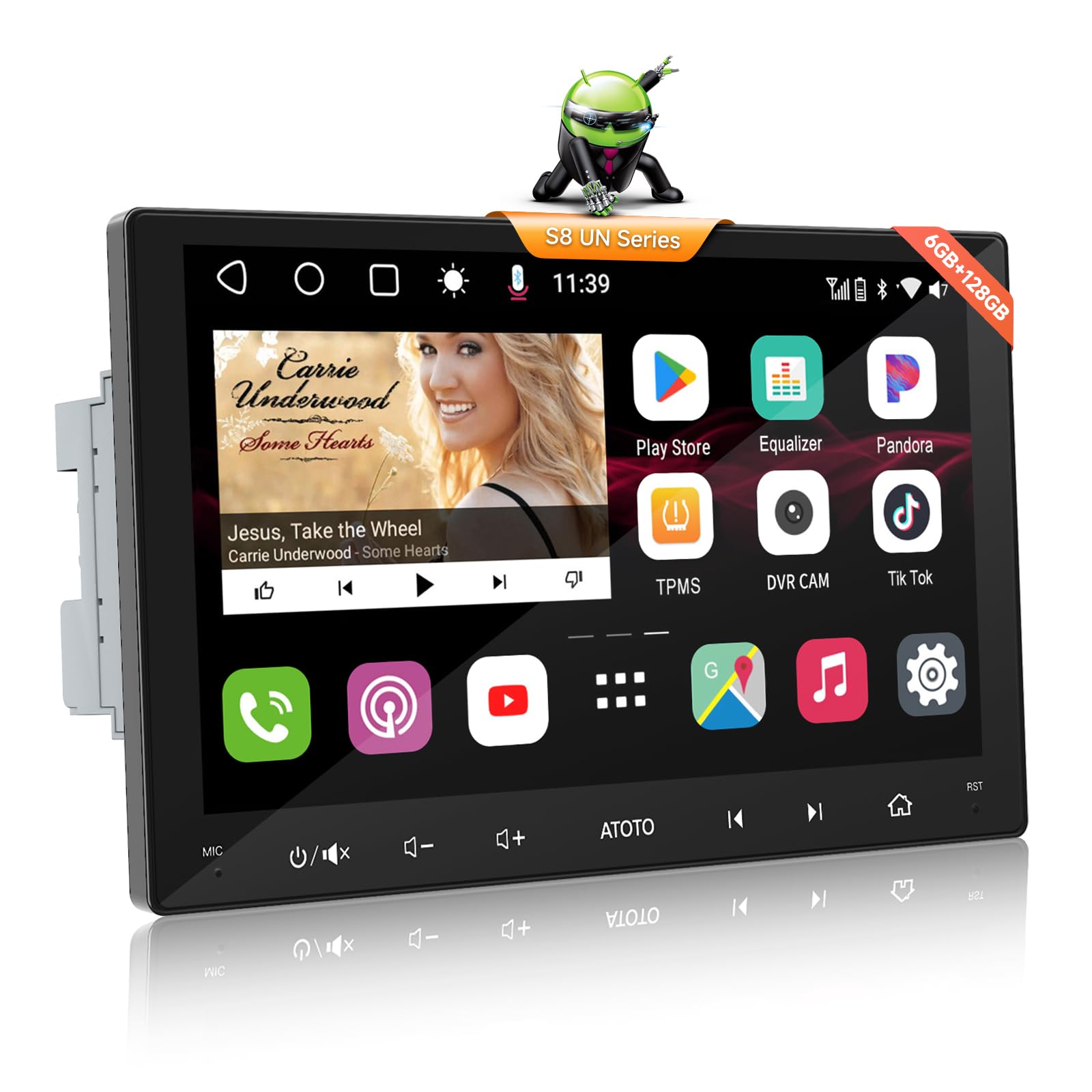 Photo 1 of ATOTO S8 Ultra New 9" QLED Double Din Android Car Stereo, 8-Core 6G+128G, Wireless CarPlay&Android Auto, 4G LTE/WiFi, 2 Bluetooth w/aptX HD,4 * 49W Amp,DSP, GPS Tracking&AI Chat, LRV, S8G2099UN