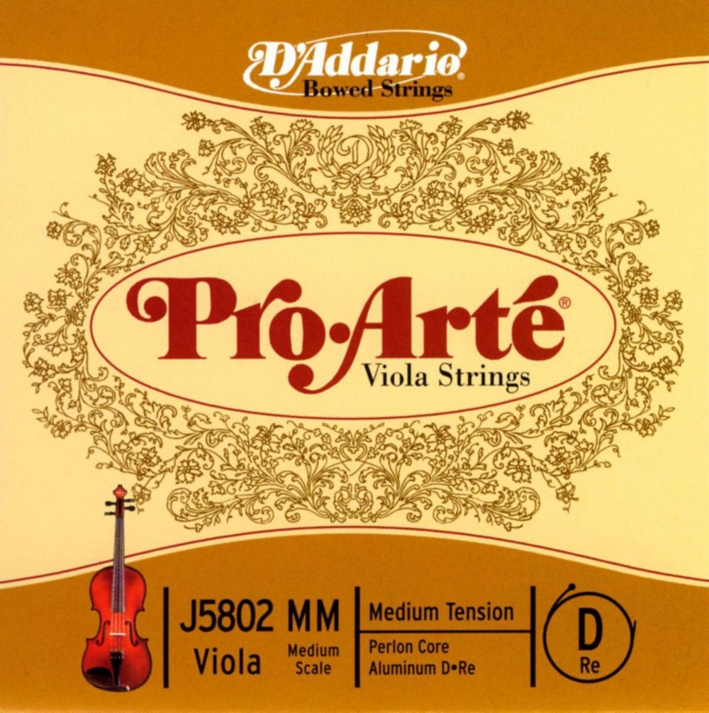 D'Addario Pro-Arte Medium Scale Medium Tension Single D String for Viola