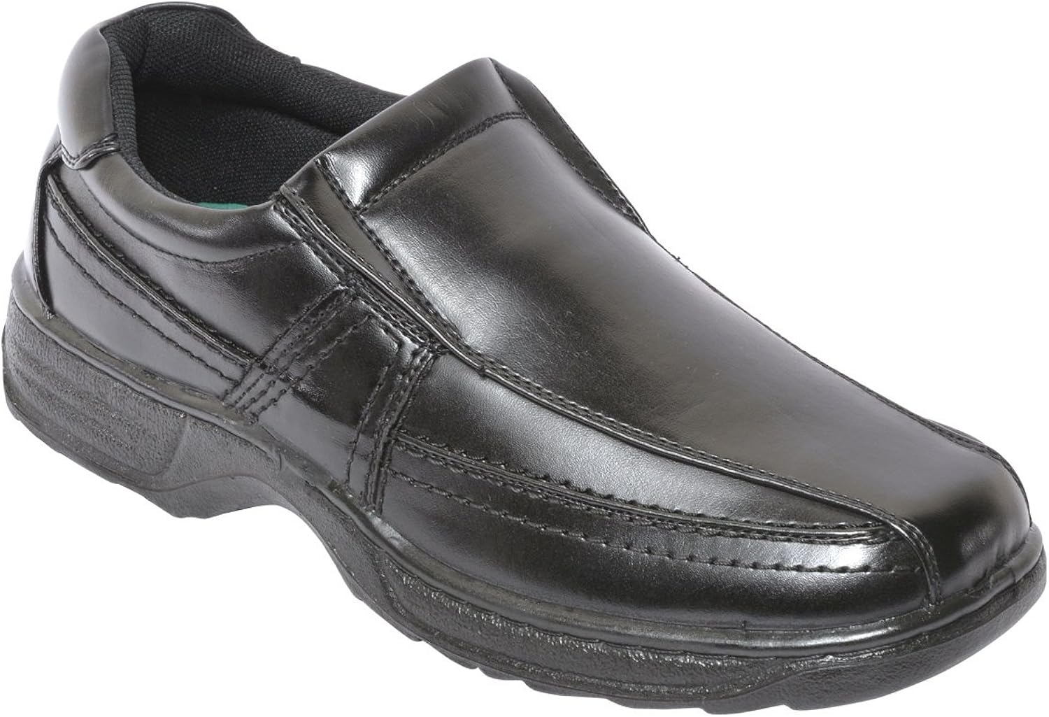 cushion walk leather loafers