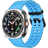 MoKo Sport Band Compatible with Samsung Galaxy Watch Ultra Band 47mm (2024) Women Men, Breathable Soft Silicone Waterproof Watch Strap Accessories for Samsung Watch Ultra Band
