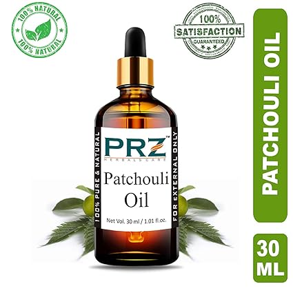 PRZ Patchouli Essential Oil (30ML) - Pure Natural & Therapeutic Grade Oil For Aromatherapy, Skin Care & Hair Care