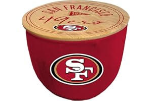 PEGASUS SPORTS Officially Licensed NFL Script Circle Logo Ceramic Candle