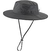 Connectyle Outdoor UPF50+ Men's Sun Hat Foldable Wide Brim Bucket Hat for Fishing Hiking Gardening Breathable Safari Hat