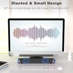 SOULION R30 Computer Speakers, Colorful LED Lights