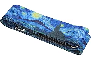 RASTKY Adjustable Starry Night Guitar Strap Comfortable Delicate Craftsmanship for Electric Guitar Bass Ukulele Mandolin Nylo