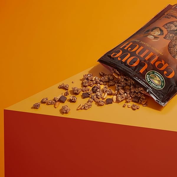 LOVE CRUNCH ORGANIC DARK CHOCOLATE & PEANUT BUTTER GRANOLA, 11.5 OZ (PACK OF 1), NON-GMO, FAIR TRADE, BY NATURE’S PATH