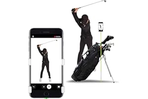 SELFIE GOLF SelfieGOLF Record Golf Swing - Cell Phone Holder Golf Analyzer Accessories | Winner of The PGA Best Product | Selfie Putting Training Aids Works with Any Golf Bag and Alignment Stick