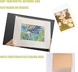 LEUOSO A3 Clear Cellophane Bags 100 Pack Self Seal 31cm x 42cm view 3