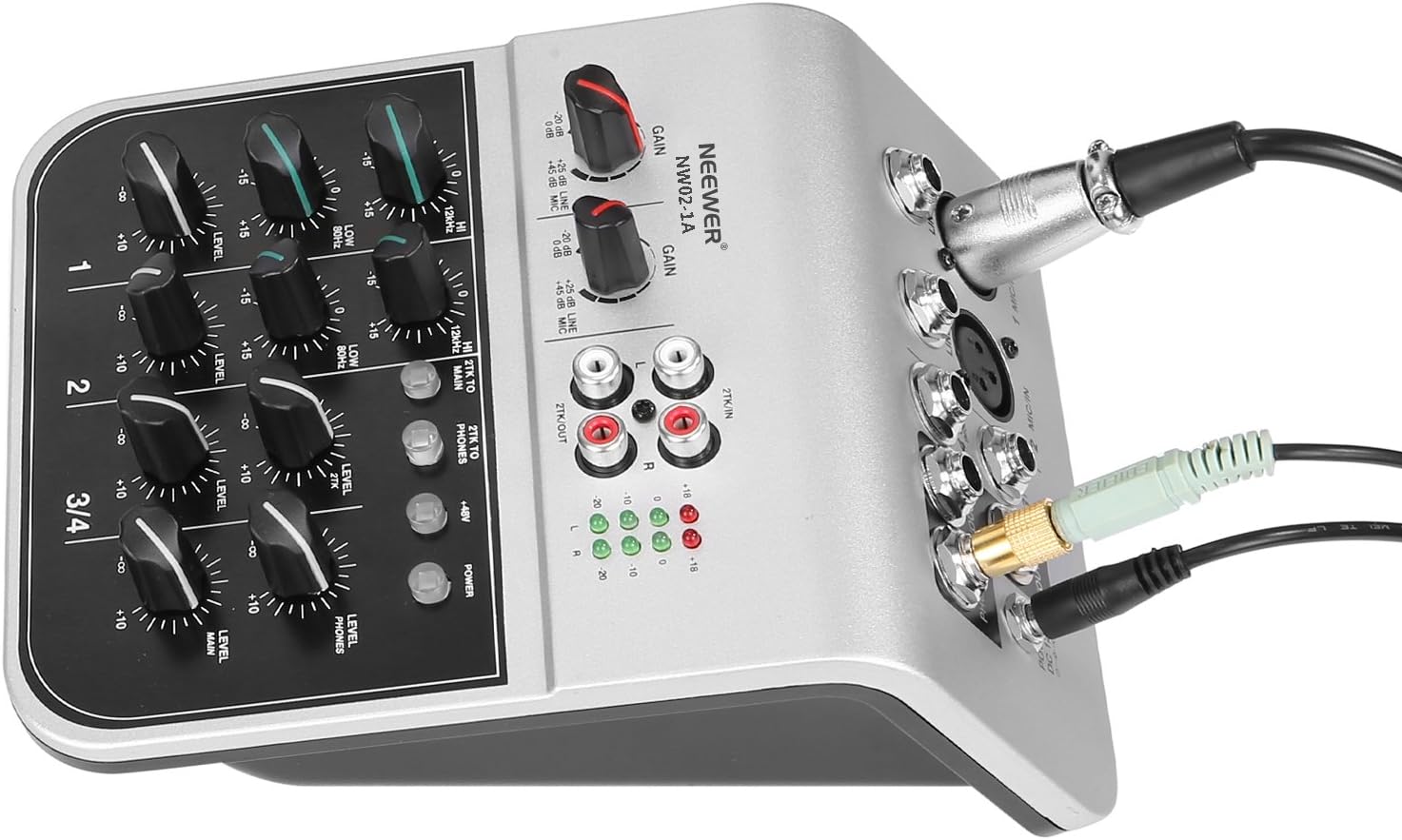 Mixers NW021A Neewer Mixing Console Compact Audio Sound 4Channel