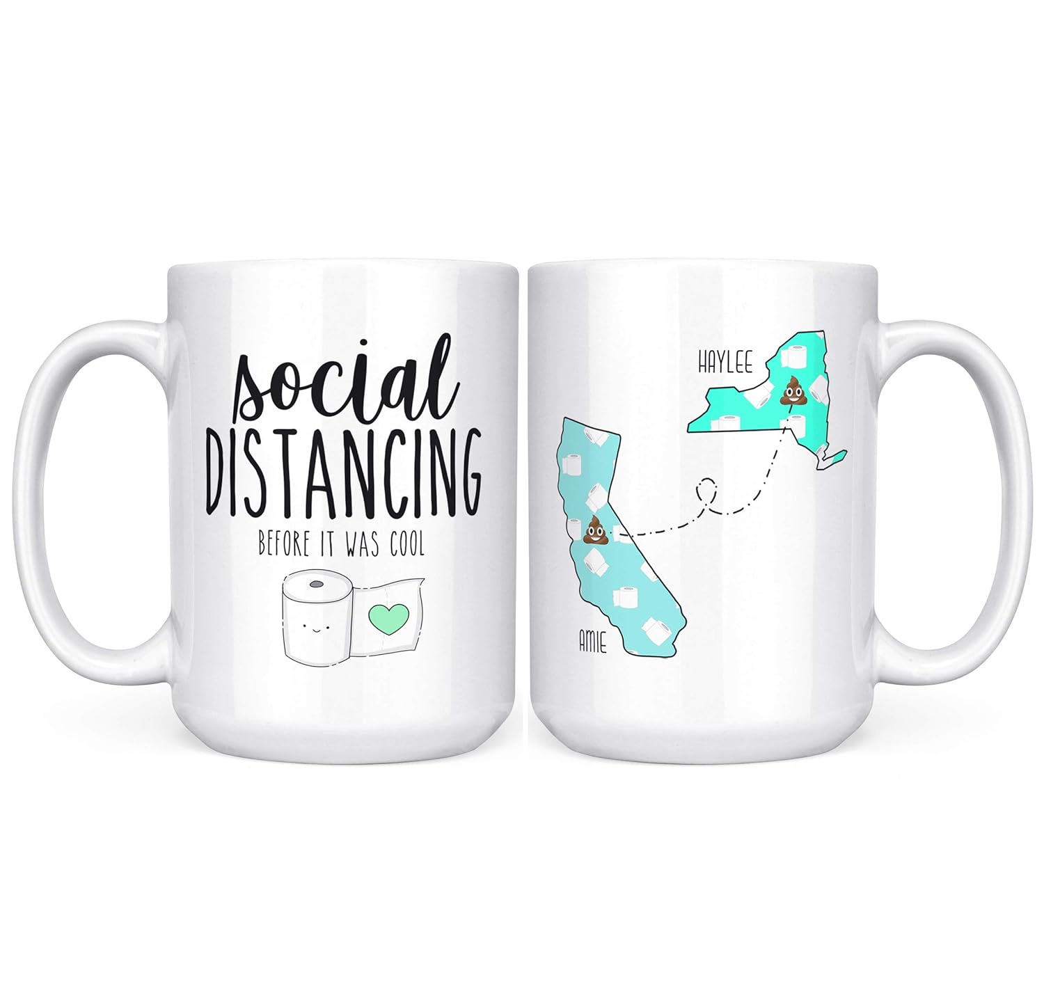 long distance friendship mugs