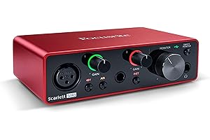 Focusrite Scarlett Solo 3rd Gen USB Audio Interface for Guitarists, Vocalists, Podcasters or Producers to record and playback studio quality sound