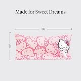 Kitsch Hello Kitty Satin Pillowcase with Zipper King 19x36 Pink Kitty Faces view 4