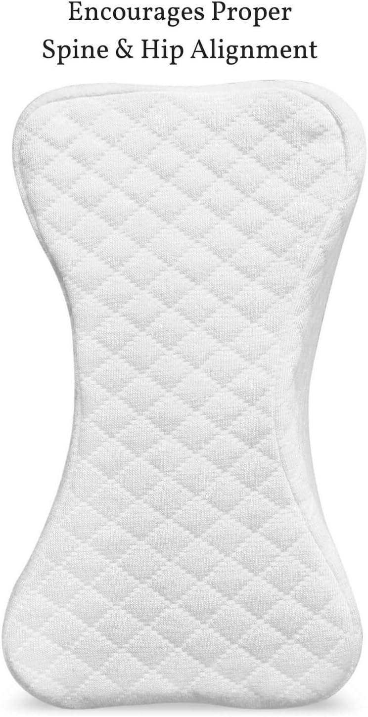 Cushy Form Knee Pillow for Side Sleepers - Sciatic Nerve Pain Relief Leg Pillow - Best for Sciatica, Pregnancy, Hip, Back and Spine Alignment - Memory Foam Orthopedic Contour Wedge with Washable Cover: Home & Kitchen