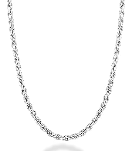 Savlano 925 Sterling Silver 8.5mm Solid Italian Rope Diamond Cut