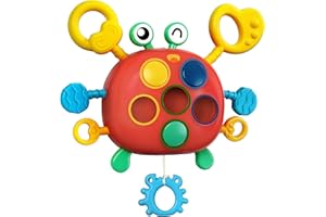 CHILVIL Christmas Stocking Stuffers for Toddlers Airplane Travel Toys for Toddler 1-3 Sensory Montessori Toys for 1+ Year Old Silicone Pull String Road Trip Car Seat Travel Activities Essentials 18+ Months