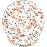 RICHEN Ergonomic Mouse Pad with Wrist Support,Non-Slip Rubber Base for Computer Laptop & Mac,Lightweight Rest for Home,Office & Travel (Flowers1)