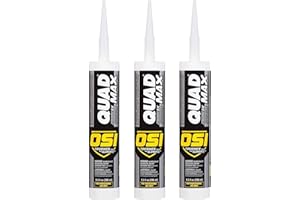 OSI - HENKEL CORPORATION 3 Pack OSI Sealants 9.5 oz Quad Max Window, Door and Siding Sealant, White