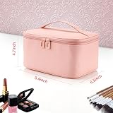 Ethereal Travel Makeup Bag Large Capacity Pink Cosmetic Organizer with Brushes view 6