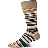 Calvin Klein Mens Dress Socks - 1 Pair Lightweight Stretch Soft Work Crew Socks for Men for Casual Business & Formal Attire