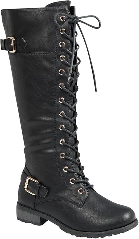 womens knee high combat boots