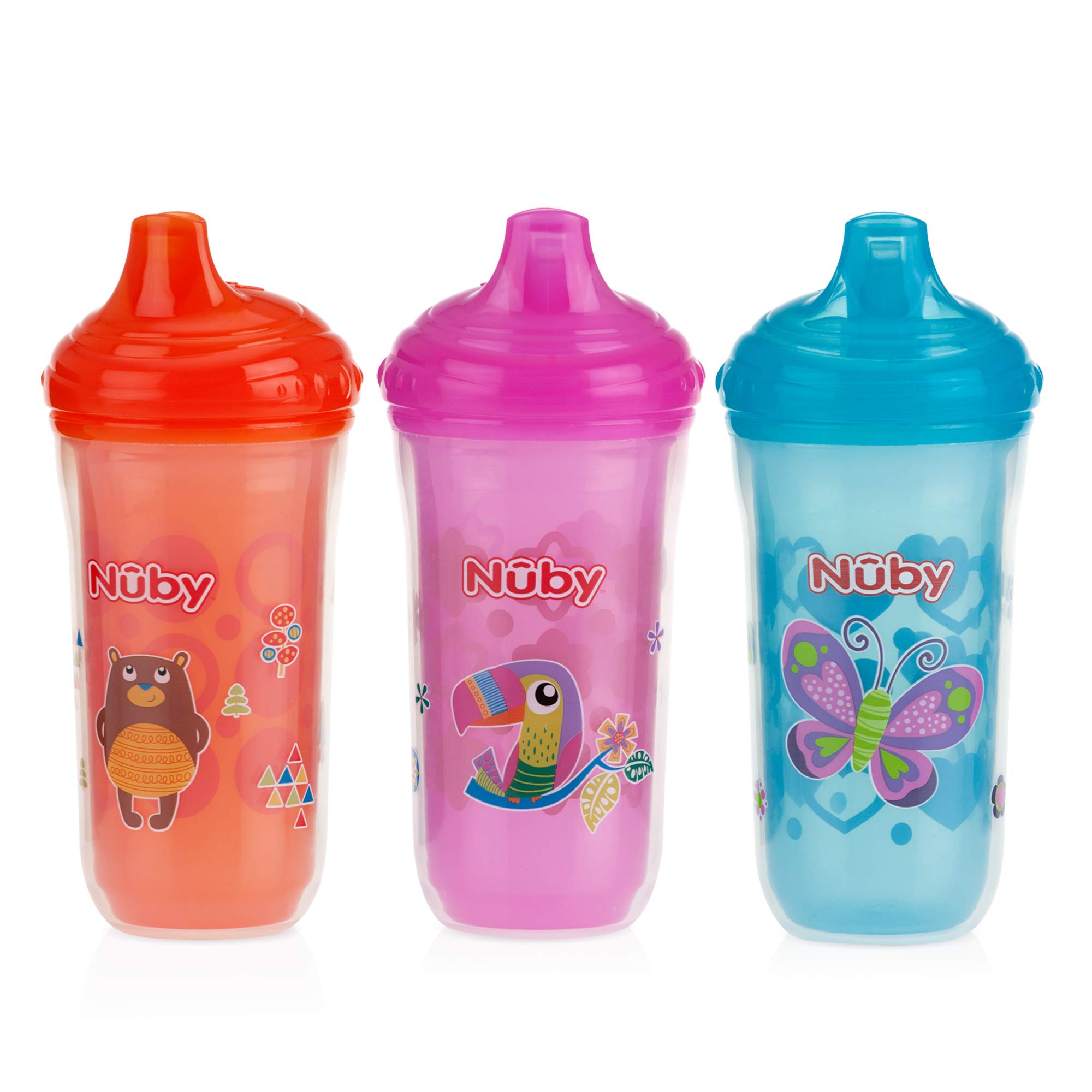 Buy Nuby,Plastic Insulated No Spill Easy Sip Cup with VariFlo Valve