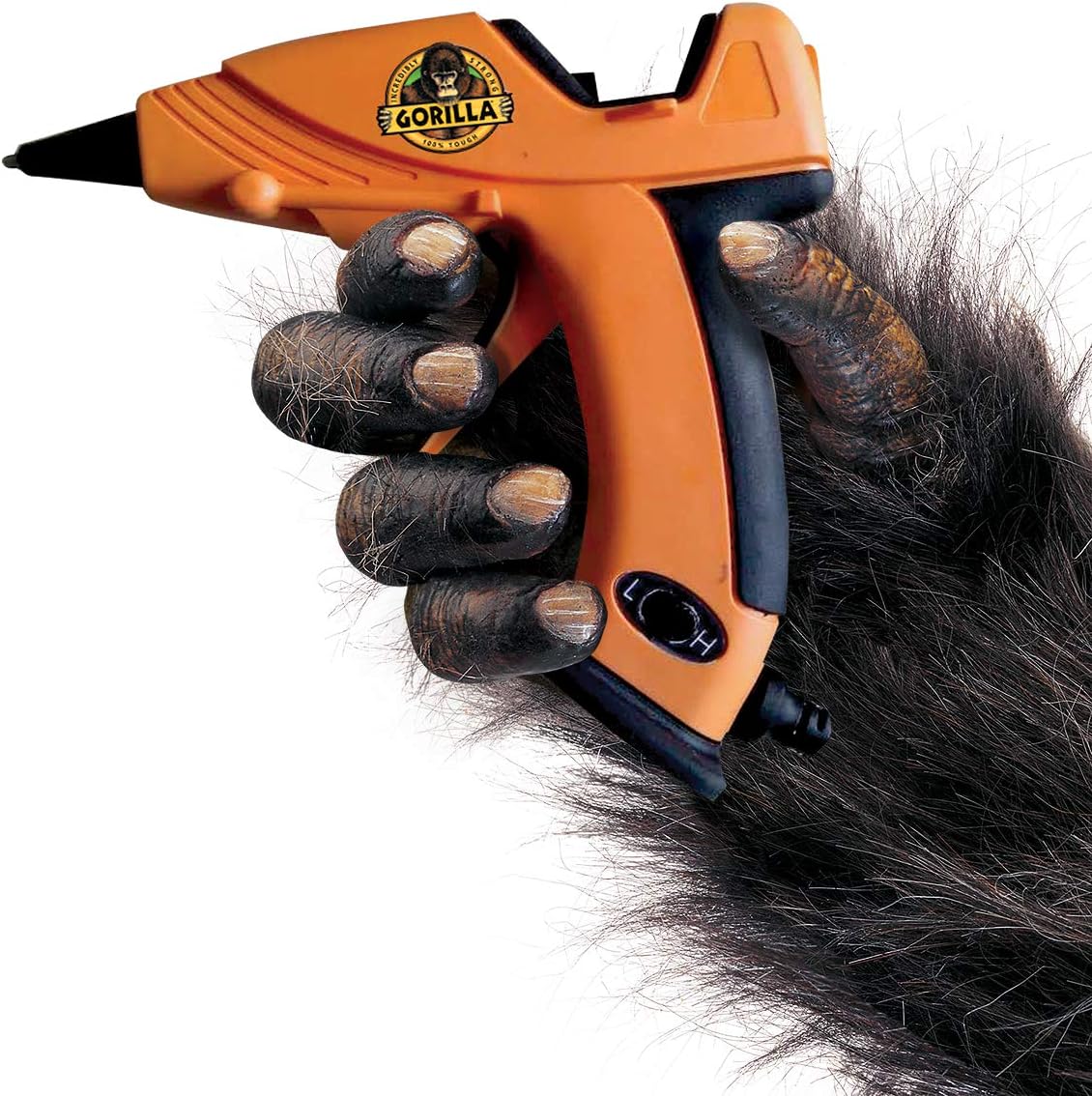 Gorilla Dual Temp Hot Glue Gun, Mini, Orange, (Pack of 1): Home Improvement