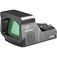 Zulisy OWL Full Size Reflex Sight for Pistol, 3 MOA Green Dot, Doctor Footprint Compatible, Shake Awake, 1x24mm Compact Scope for Pistol, Picatinny Rail M1913 Mount
