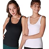 NIKIBIKI Women Seamless Classic Short Tank Top, Made in U.S.A, One Size