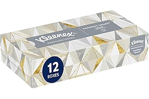 Kleenex® Professional Facial Tissue, Bulk (03076), 2-Ply, White, Flat Facial Tissue Boxes for Business, Convenience Case (125