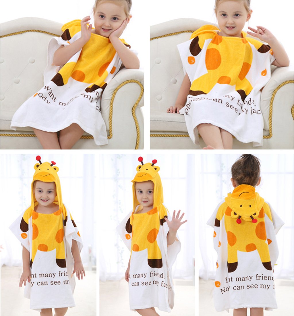 Enfants Serviette De Plage Encapuchonne Poncho Garcons Filles 100 Coton Bebe Sechage Rapide Peignoir De Bain Couverture De Bain Peignoir La Natation Surfant Serviettes Cuisine Maison Safeguardsoftwash Com