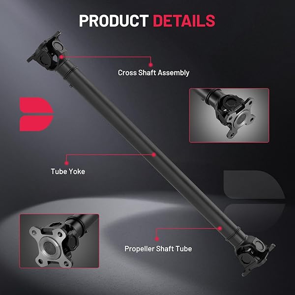 BDFHYK 26207526677 FRONT DRIVE SHAFT COMPLETE DRIVESHAFT ASSEMBLY COMPATIBLE WITH BMW 2004 2005 2006 2007 2008 2009 2010 X3 2.5L 3.0L L6