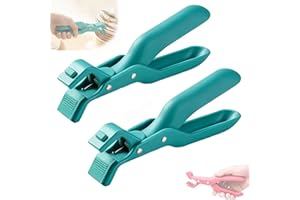 GCHC-CYL Hot Plate Gripper Anti Scald Plate Gripper,New Anti-Scalding Bowl Clip，Multi Function Anti Scald Bowl Clip，Multi-Angle Silicone Anti-Slip Clips (2pcs Green)
