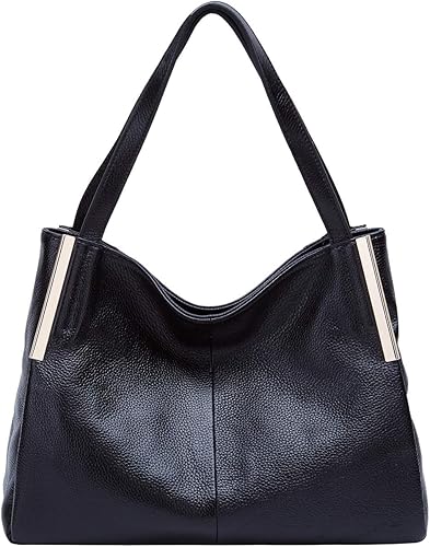 black genuine leather purse