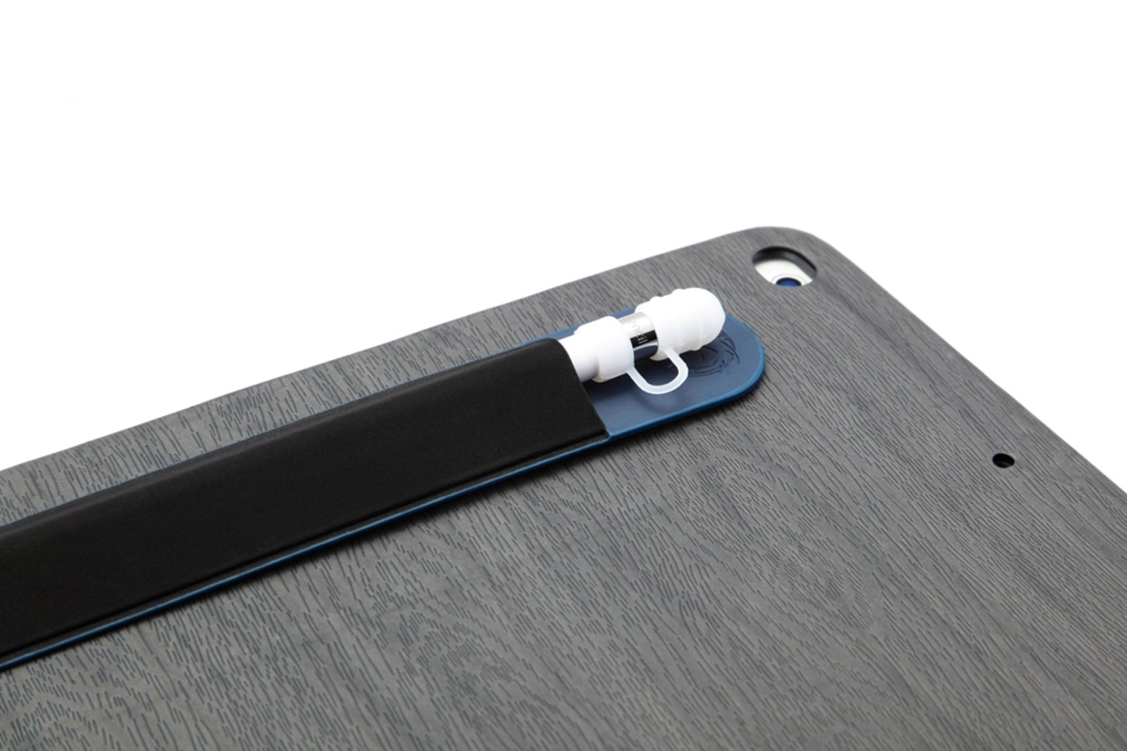 Jasontric Elastic Sticker Holder for iPad Apple Pencil,Sleeve Keeper Elastic Stylus Pocket for Apple Pencil iPad Pro (Blue)