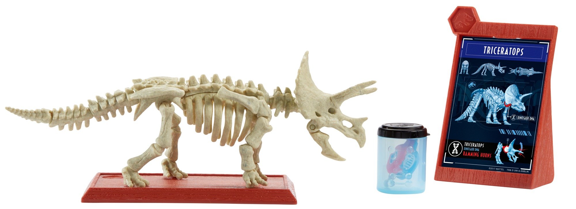 Mattel Jurassic World Fossil Strikers Triceratops Figure