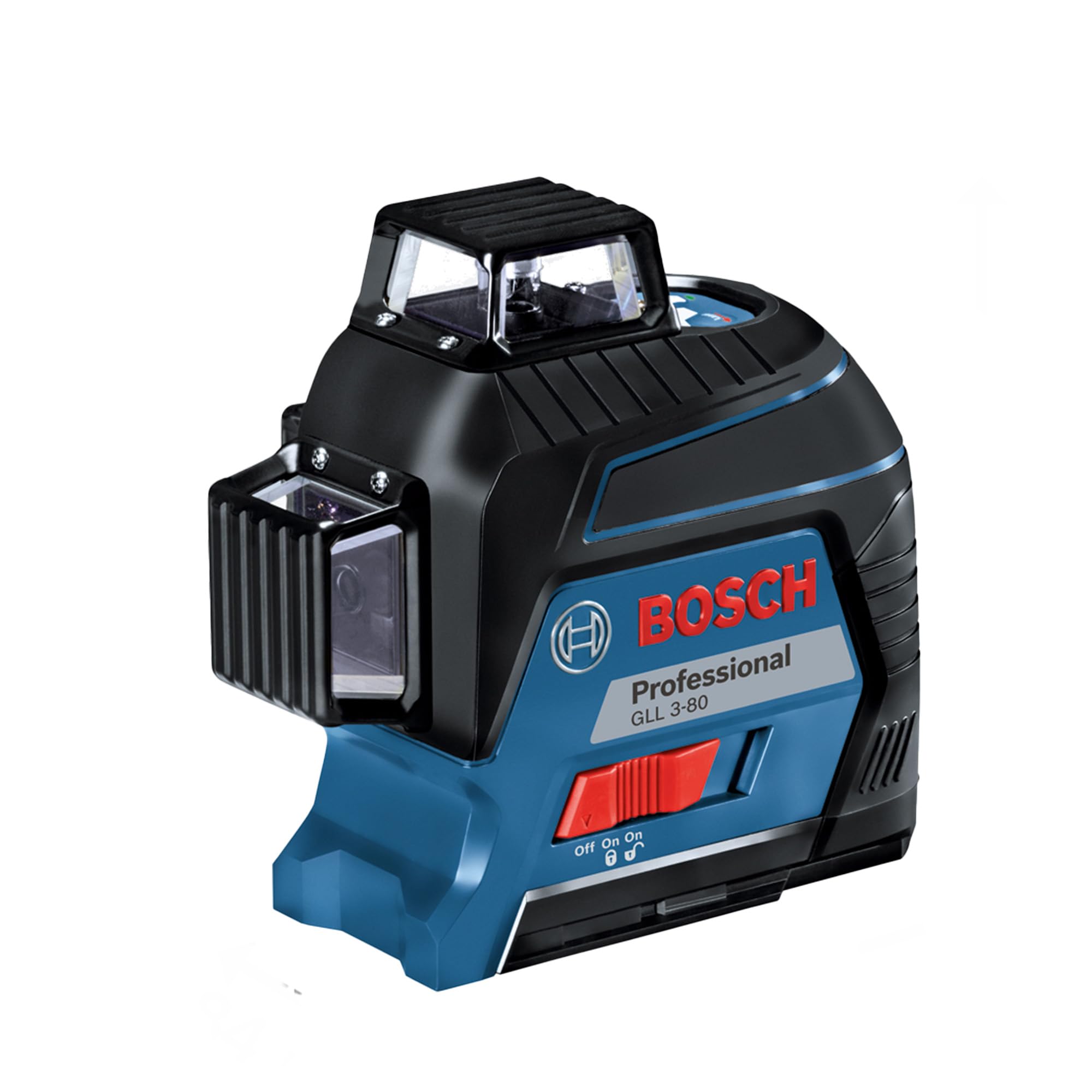 Bosch Professional Laser Level GLL 3-80 (red Laser, Interior, Working Range: up to 30m, 4X Battery, AA, in Carrying case)