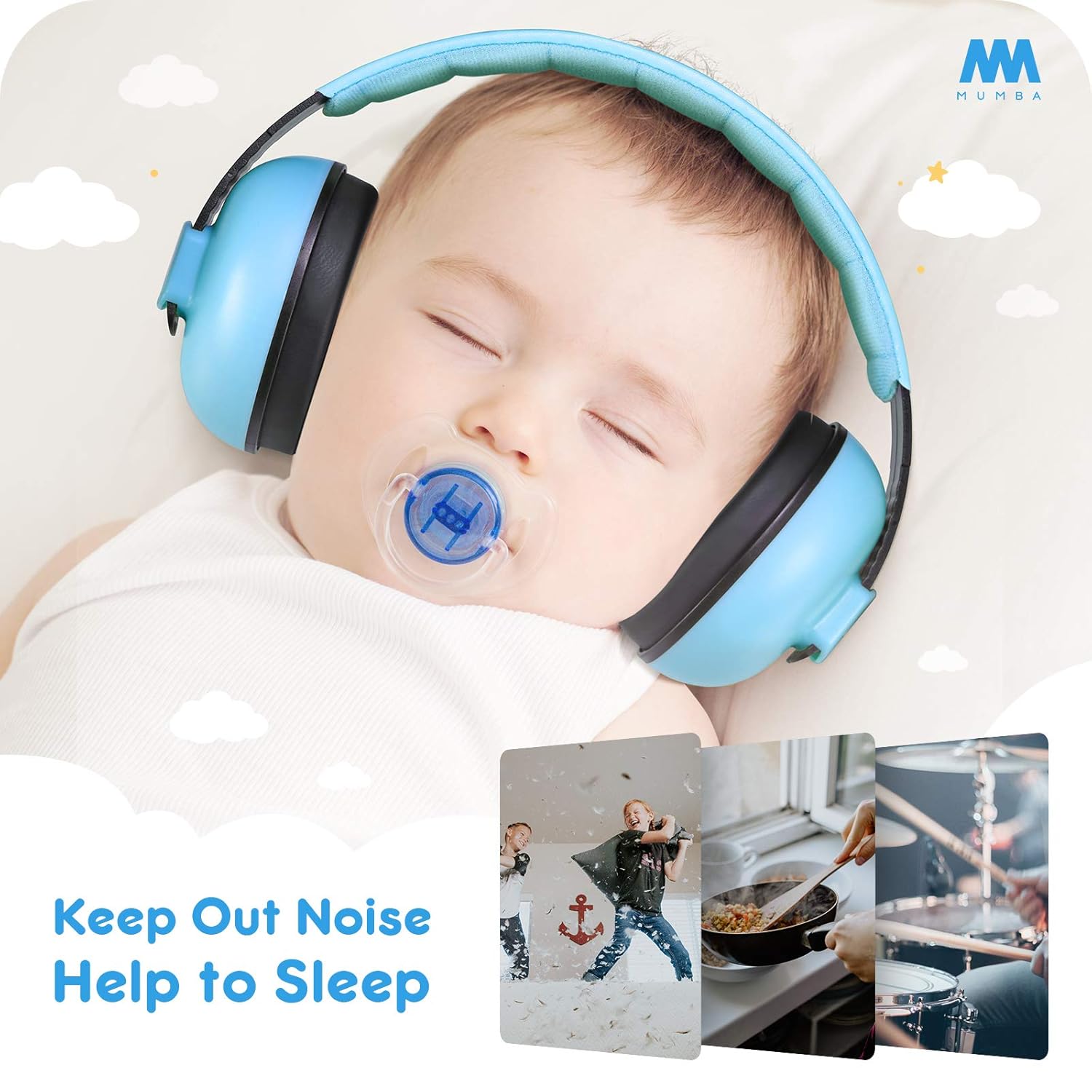 Baby Ear Muffs For Airplane Concerts Noise Cancelling Ear Protection